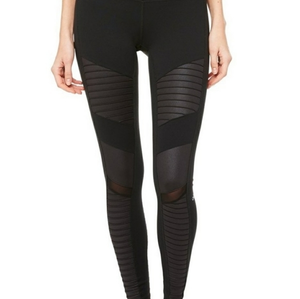 Victoria‎ Secret Black  Sport Moto Legging Medium